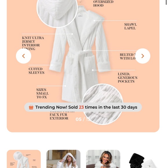 Luxurious unisex Black Faux Fur Coat/ size M - Picture 2 of 4